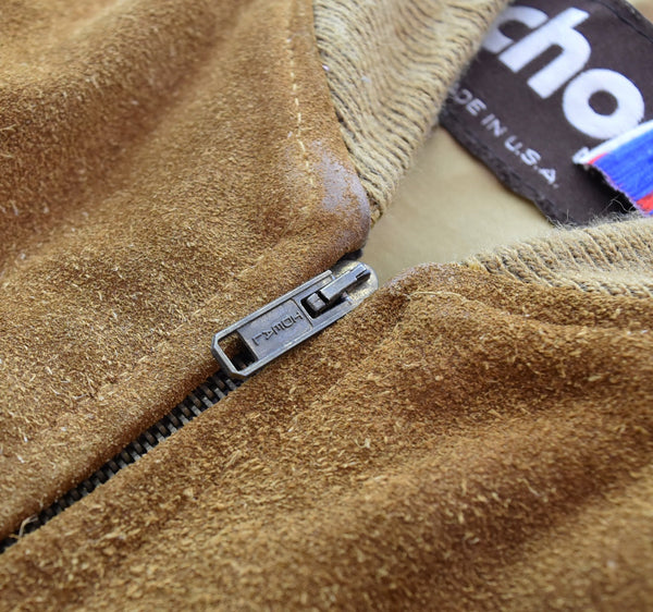 ショット SCHOTT 90's スウェード ブルゾン SUEDE BLOUSON MADE IN USA  スエード LEATHER レザー ブラウン 327 40 ジャケット ブラウン 103MT-3448