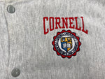 チャンピオン Champion 90's REVERSE WEAVE リバースウィーブ  刺繍タグ ヴィンテージ カレッジ スナップ カーディガン CORNELL 灰色 スウェット 刺繍 グレー Mサイズ 104MT-679