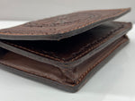 ダブルアールエル RRL TOOLED LEATHER CARD WALLET ツールド レザー カード ウォレット カードケース レザー 茶 財布・ケース クレジットカードケース 総柄 ブラウン 104W-25