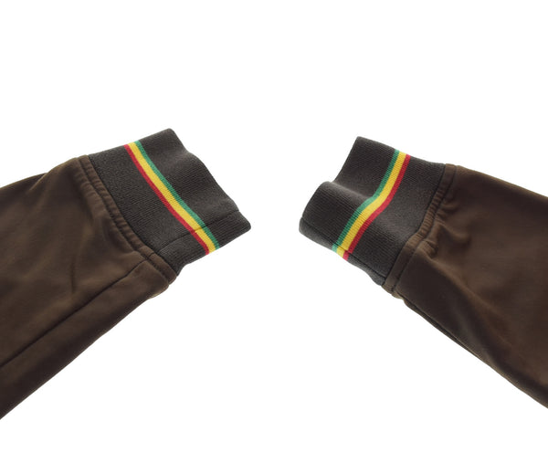 ステューシー STUSSY 90s ラスタカラー トラックジャケット 90's  ジャージ ブラウン Lサイズ 103MT-3304
