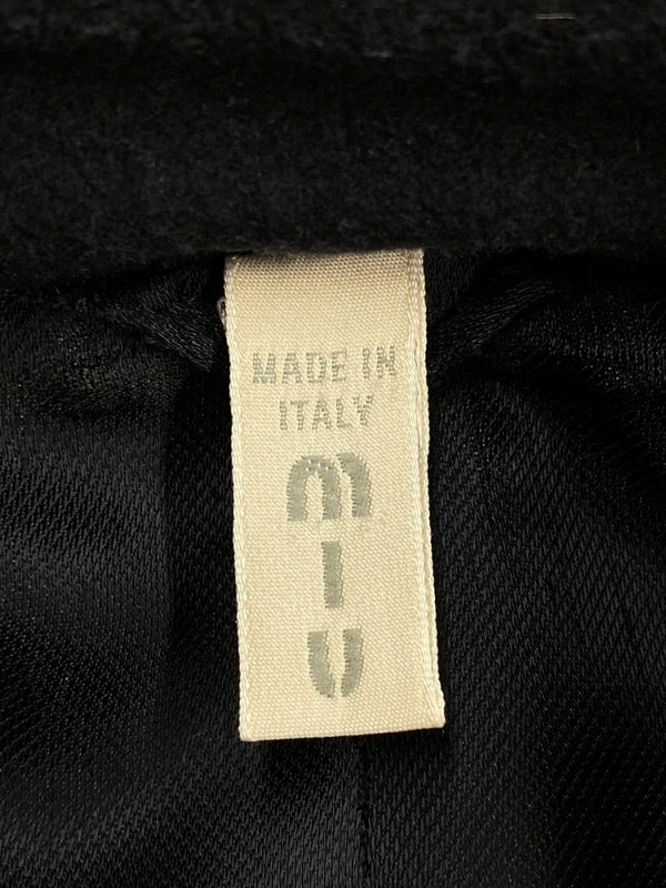 ミュウミュウ miu miu 90s 00s WOOL PEA COAT ウール ピー コート アーカイブ オールド アウター ジャケット 紺 サイズ 54 ジャケット 無地 ネイビー 104MT-1557