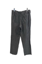 ザクルーキッドテイラー The crooked Tailor コットンリネンパンツ トラウザーズパンツ 黒 ボタンフライ スラックス ブラック 101MB-737