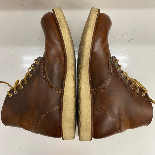 【曜日割引対象外】 レッドウィング RED WING 6-INCH CLASSIC ROUND 8 1/2 USA製 9111 メンズ靴 ブーツ ワーク ブラウン 26.5cmサイズ 201-shoes1516 VB