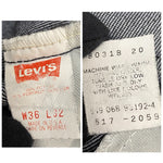 【曜日割引対象外】 リーバイス Levi's 80's 517 Stretch Black Denim Pants USA製 デニム ブラック W36 L32サイズ 201MB-887 VB