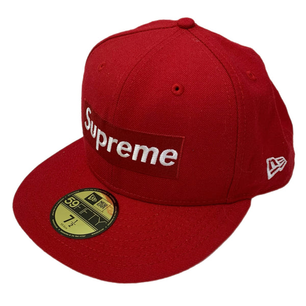 【中古】シュプリーム SUPREME R.I.P. New Era コラボ 7 1/2 帽子 メンズ帽子 キャップ レッド 201goods-663
