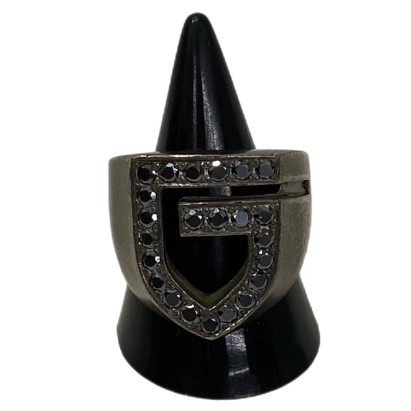 【中古】ガルニ GARNI ストーンGリング メンズジュエリー・アクセサリー 指輪・リング シルバー 201goods-561
