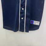 ステューシー STUSSY ベースボールシャツ 半袖シャツ ネイビー Lサイズ 201MT-3907