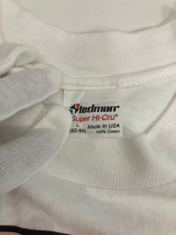 US US古着 90's 90年代 Stedman GRIMMY アメコミ キャラクター アートT ART MADE IN USA アメリカ製 袖シングル ヴィンテージ VINTAGE Tシャツ ホワイト Lサイズ 101MT-4915