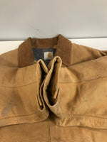 カーハート Carhartt 80's 80年代 100周年 100YEARS デトロイトジャケット ワークジャケット ジップアップ ダック地 裏地ブランケット VINTAGE ヴィンテージ - ジャケット ブラウン 101MT-5326