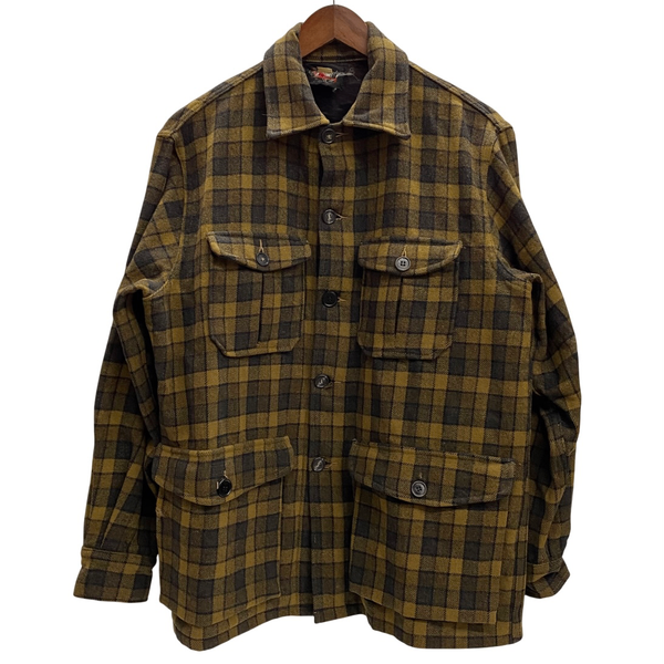 【曜日割引対象外】 ウールリッチ WOOLRICH 50's ウール チェックジャケット CPO Wool Jacket ジャケット イエロー 40サイズ 201MT-4384 VB