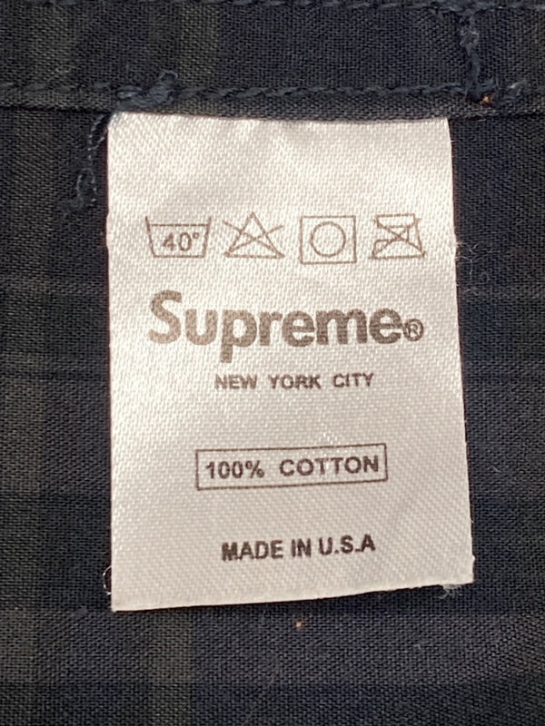 シュプリーム SUPREME OLD USA製 チェック スイングトップ ジップアップ ジャケット 紺 ジャケット チェック ネイビー Mサイズ 104MT-1728