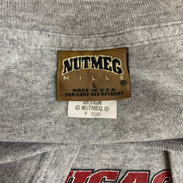 ナツメグ NUTMEG NBA シカゴブルズ Chicago Bulls デニスロッドマン DENNIS RODMAN Tシャツ グレー Lサイズ 201MT-4613