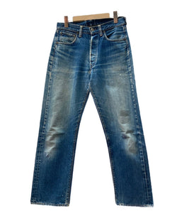 リーバイス Levi's 501 BIG E 60s 60年代 Vintage ヴィンテージ ジーンズ デニムパンツ ジーパン ボタン裏6 足長R 赤耳 青 無地 デニム ブルー 104MB-187