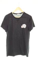 モンクレール MONCLER MAGLIA ﾀﾞﾌﾞﾙﾜｯﾍﾟﾝ Tｼｬﾂ E209180325008390Y Tシャツ ブラック Sサイズ 103MT-2855
