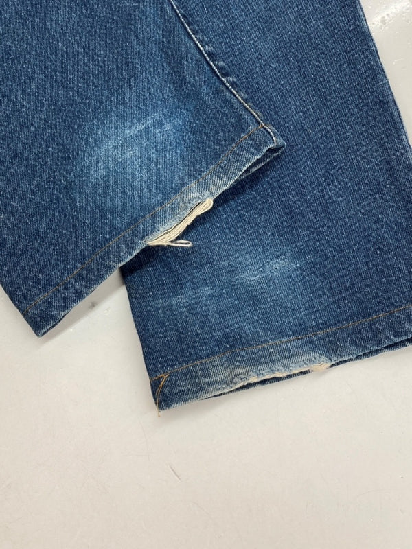 ダブルアールエル RRL 90s DENIM PANTS デニム パンツ ジップフライ ジーパン ジーンズ USA製 Ralph Lauren インディゴ 青 ロゴ R004 デニム ブルー サイズ 34 104MB-216