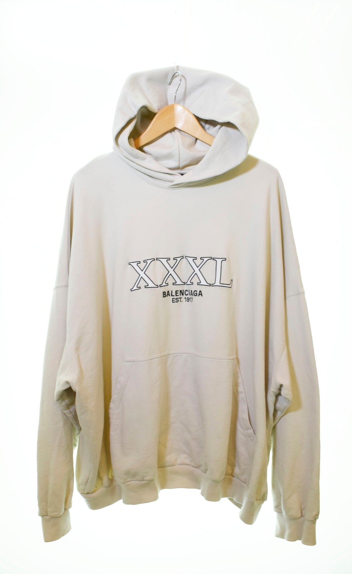 バレンシアガ BALENCIAGA 22AW XXXL Hoodie 刺繍 ロゴ パーカー アイボリー 2 パーカ ロゴ 103MT-680 |  古着通販のドンドンサガール