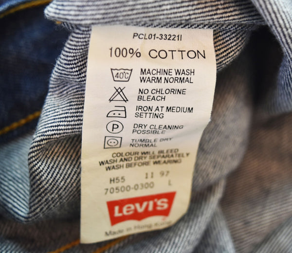 リーバイス Levi's 3rd デニム トラッカー ジャケット デニムジャケット 青 70500-0300 ジャケット ブルー Lサイズ 103MT-2014