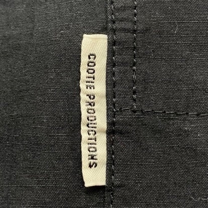 クーティープロダクションズ COOTIE PRODUCTIONS T/W Sucker Open Collar S/S Shirt 半袖シャツ ブラック Sサイズ 201MT-3368