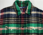 ラルフローレン RalphLauren 90s 90年代 ウール ハンティングジャケット コート アウター 猫目ボタン ジャケット チェック マルチカラー 104MT-2236