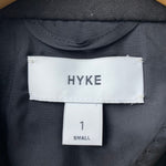 ハイク HYKE セミダブルチェスターコート コート ブラック 201LT-424