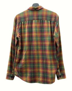 シュプリーム SUPREME 15SS Shadow Plaid Flannel Shirt シャドー プラッド フランネル シャツ ボタンダウン 胸ポケット 長袖シャツ チェック マルチカラー Sサイズ 104MT-779