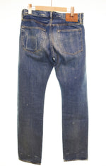 ヒステリックグラマー HYSTERIC GLAMOUR SP加工 小窓リペア スリムストレートPT デニムパンツ  0243AP17 デニム ブルー 30 103MB-694