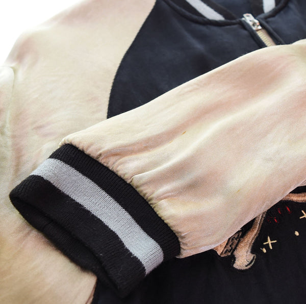 ラッキーサーティーン LUCKY13 スカル リバーシブル スカジャン SKULL Souvenir Jacket Reversible サイコロ ダイス lucky thirteen ジャケット ブラック Sサイズ 103MT-2573