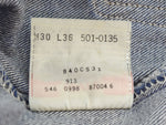 リーバイス Levi's 90s 501 MAde in USA ミント ボタン裏546 90's USA製 濃紺 デニム ネイビー 30/36 103MB-495