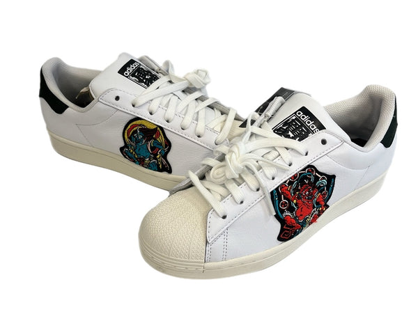 アディダス adidas × THREE TIDES TATTOO FY6735 コラボ スーパースター SS PURE 風神雷神 FY6735 メンズ靴 スニーカー ホワイト 26.5cm 101sh-2416