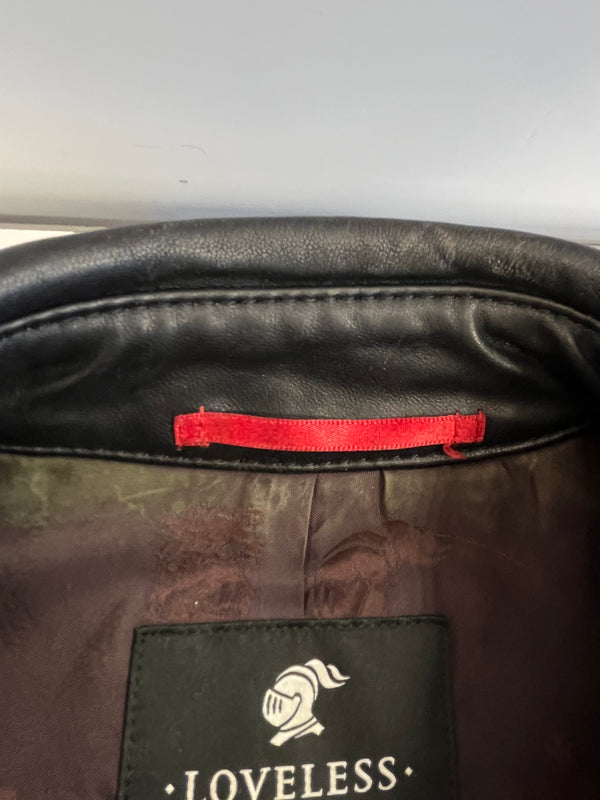 ラブレス LOVELESS ナポレオン レザージャケット 黒 62F17-601-09 ジャケット ブラック サイズ34 101LT-245