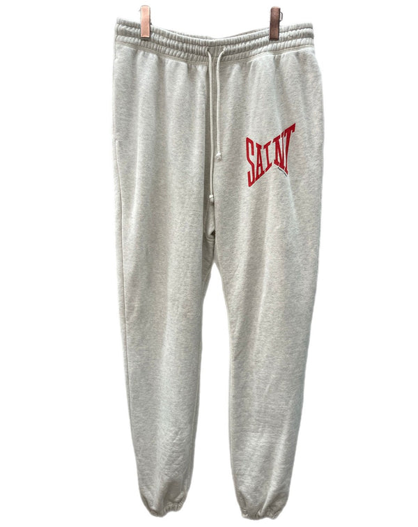 セントマイケル SAINT MICHAEL 21AW SWT PANTS LOGO スウェット パンツ ロゴ プリント 白 ロゴ SM-A21-0000-038 ボトムスその他 ホワイト Lサイズ 104MB-373