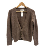 ハーレーオブスコットランド Harley of Scotland ラグラン モヘヤカーディガン スコットランド製 MADE IN SCOTLAND 18-080-913-0002-3-0 カーディガン ブラウン 34 101LT-218