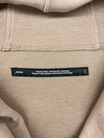 ユリウス JULIUS 22SS Obscure Graige Hoodie グレージュ フーディ 変形 パーカー ボタン 薄茶 777CUM1 サイズ 2 パーカ 無地 ベージュ 104MT-1658