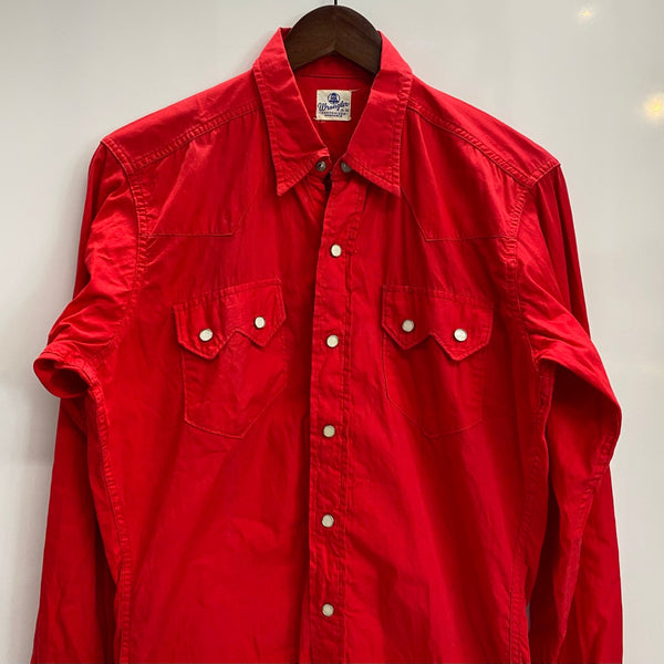 【曜日割引対象外】 ラングラー Wrangler 60's WESTERN SHIRT 長袖シャツ レッド 15-33サイズ 201MT-4376 VB