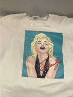 ヴィンテージ vintage 90s 90's TULTEX  Marilyn Monroe マリリンモンロー ©1990 MADE IN USA アメリカ製 ラグラン XL スウェット ホワイト LLサイズ 101MT-3076