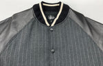 ステューシー STUSSY × fragment フラグメント Varsity jacket バーシティ ジャケット スタジャン 黒 ジャケット 無地 ブラック Lサイズ 104MT-2064