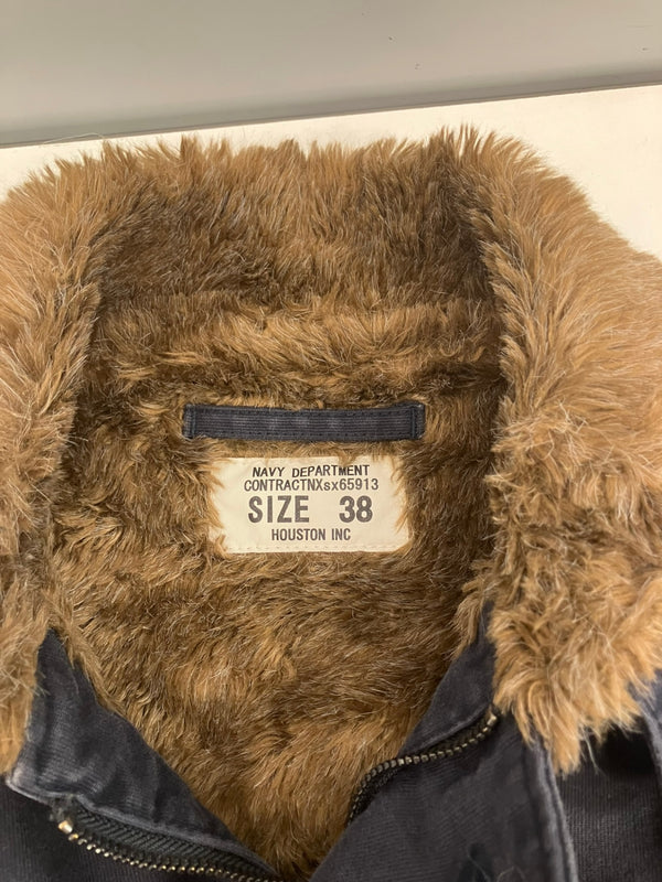 ヒューストン HOUSTON NAVY DEPARTMENT ネイビーデパートメント US NAVY USN N-1 デッキジャケット Military ミリタリー SX65913 38 ジャケット ネイビー 101MT-5019