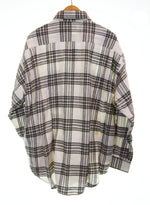 ゴールド GOLD SOFT NEL CHECK BIG POCKET WORK SHIRT ソフト ネル チェック ビック ポケット ワーク シャツ 東洋エンタープライズ GL28589 長袖シャツ ホワイト Mサイズ 103MT-3405