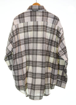 ゴールド GOLD SOFT NEL CHECK BIG POCKET WORK SHIRT ソフト ネル チェック ビック ポケット ワーク シャツ 東洋エンタープライズ GL28589 長袖シャツ ホワイト Mサイズ 103MT-3405