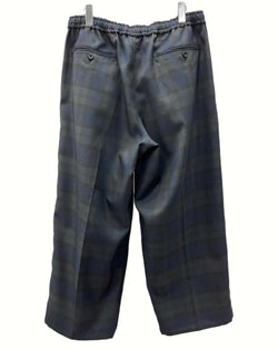 ダイワピアサーティンナイン DAIWA PIER39 TECH WIDE EASY 2P TROUSERS PLAIDS テック ワイド イージー プリーツ トラウザー パンツ 緑 紺 チェック BP-36022W ボトムスその他 グリーン Mサイズ 104MB-96