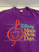 US US古着 80's~90's 80~90年代 DISNEY MAGIC MUSIC DAYS ディズニー ONE SIZE Tシャツ パープル フリーサイズ 101MT-4822