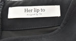 ハーリップトゥ Her lip to LaRochellePleatedDress ラロシェルプリーツドレス フレアワンピース マキシ ロング 黒 1224305143 ワンピース ブラック Sサイズ 103LT-86