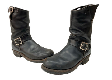 レッドウィング RED WING ENGINEER BOOTS エンジニア ブーツ PT91 革靴 ワーク USA製 シューズ 黒 2268 メンズ靴 ブーツ エンジニア ブラック サイズ 8D 104S-742