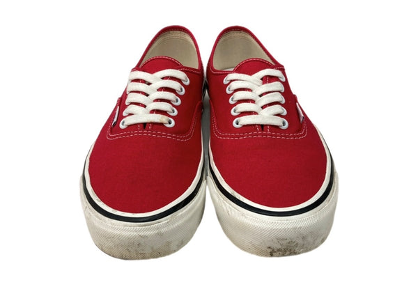 バンズ VANS ANAHEIM FACTORY Authentic 44 Dx オーセンティック アナハイム Racing スケボー シューズ 茶 VN0A38ENMR9 メンズ靴 スニーカー レッド 27cm 104S-1045