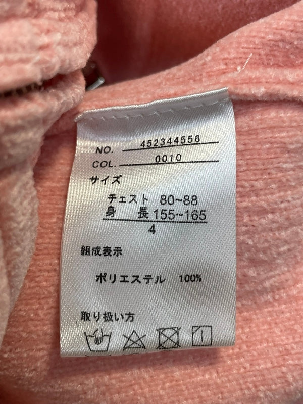 ムータマリン muta MARINE モールスムースニット ジップパーカー MMTK-443384 4(S) パーカ ピンク 601MT-13