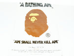 アベイシングエイプ A BATHING APE   ビッグ 猿顔プリント 半袖 クルーネック Tシャツ 3XL Tシャツ ホワイト 4Lサイズ 103MT-2802