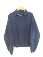 ラルフローレン RalphLauren 90s フリースブルゾン Made in USA 90's USA製 三角タグ ジャケット ネイビー Mサイズ 103MT-2828
