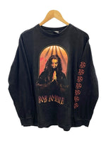 バンドTシャツ BAND-T 90s ヴィンテージ Vintage ROB ZOMBIE ロブゾンビ US古着 ロンT ブラック Lサイズ 101MT-2742