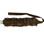 【曜日割引対象外】 ヴィンテージ vintage スウェーデン軍 バンダリアポーチ 5連 カオスポーチ レザー バッグ メンズバッグ ボディバッグ・ウエストポーチ ブラウン 201goods-754 VB