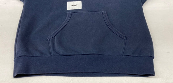 ダブルタップス WTAPS × NEW BALANCE ニューバランス ACADEMY HOODED アカデミー フーディ 紺 S2001SKU930 パーカ ロゴ ネイビー Sサイズ 104MT-1618
